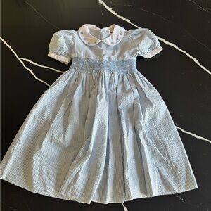 Vintage Christie Brooks smocked girls dress